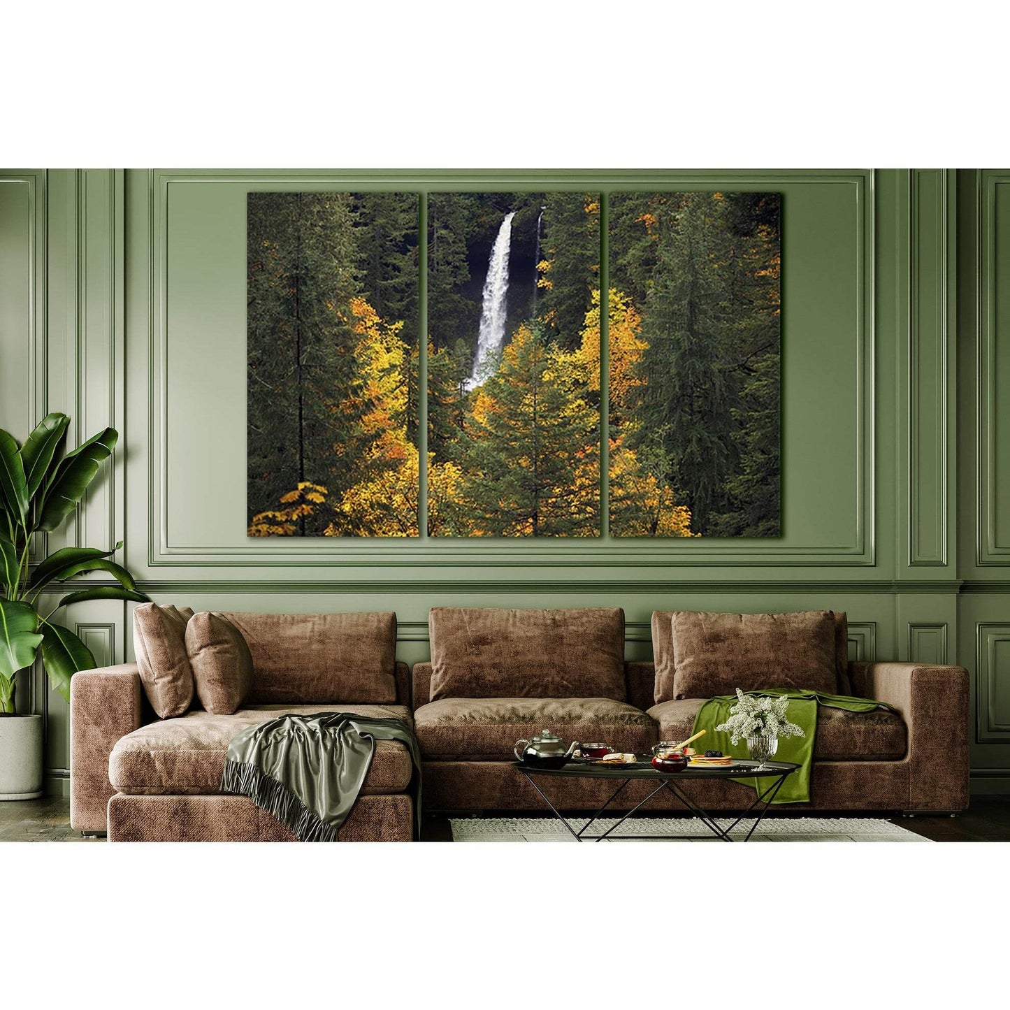 Falls In Autumn Forest №SL625 Ready to Hang Canvas PrintCanvas art arrives ready to hang, with hanging accessories included and no additional framing required. Every canvas print is hand-crafted, made on-demand at our workshop and expertly stretched aroun