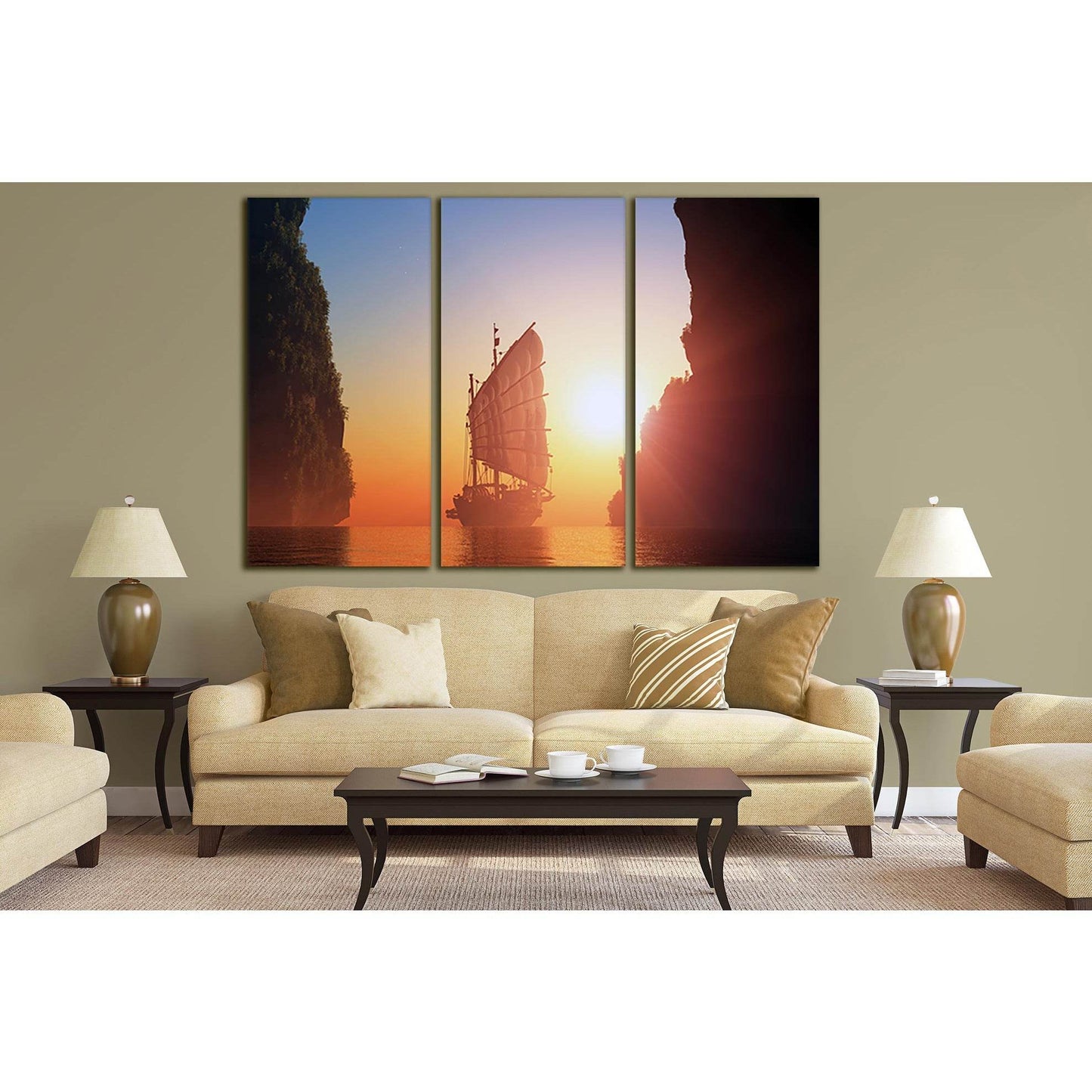 Beautiful Ship Sailboat №SL288 Ready to Hang Canvas PrintCanvas art arrives ready to hang, with hanging accessories included and no additional framing required. Every canvas print is hand-crafted, made on-demand at our workshop and expertly stretched arou