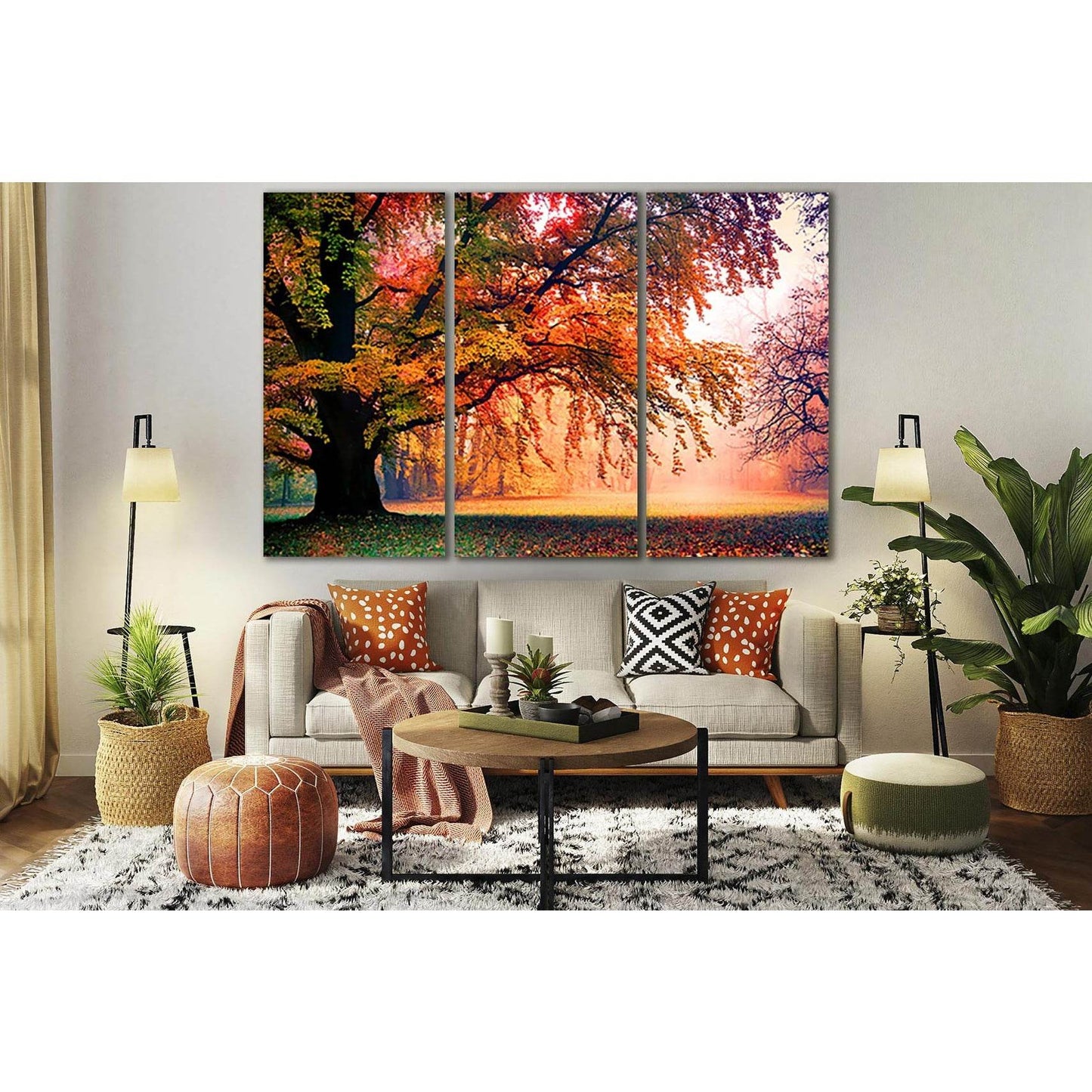 Tree In Misty Autumn Park №SL808 Ready to Hang Canvas PrintCanvas art arrives ready to hang, with hanging accessories included and no additional framing required. Every canvas print is hand-crafted, made on-demand at our workshop and expertly stretched ar