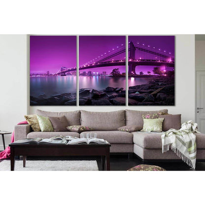 Amazing Manhattan Bridge №SL1086 Ready to Hang Canvas PrintCanvas art arrives ready to hang, with hanging accessories included and no additional framing required. Every canvas print is hand-crafted, made on-demand at our workshop and expertly stretched ar