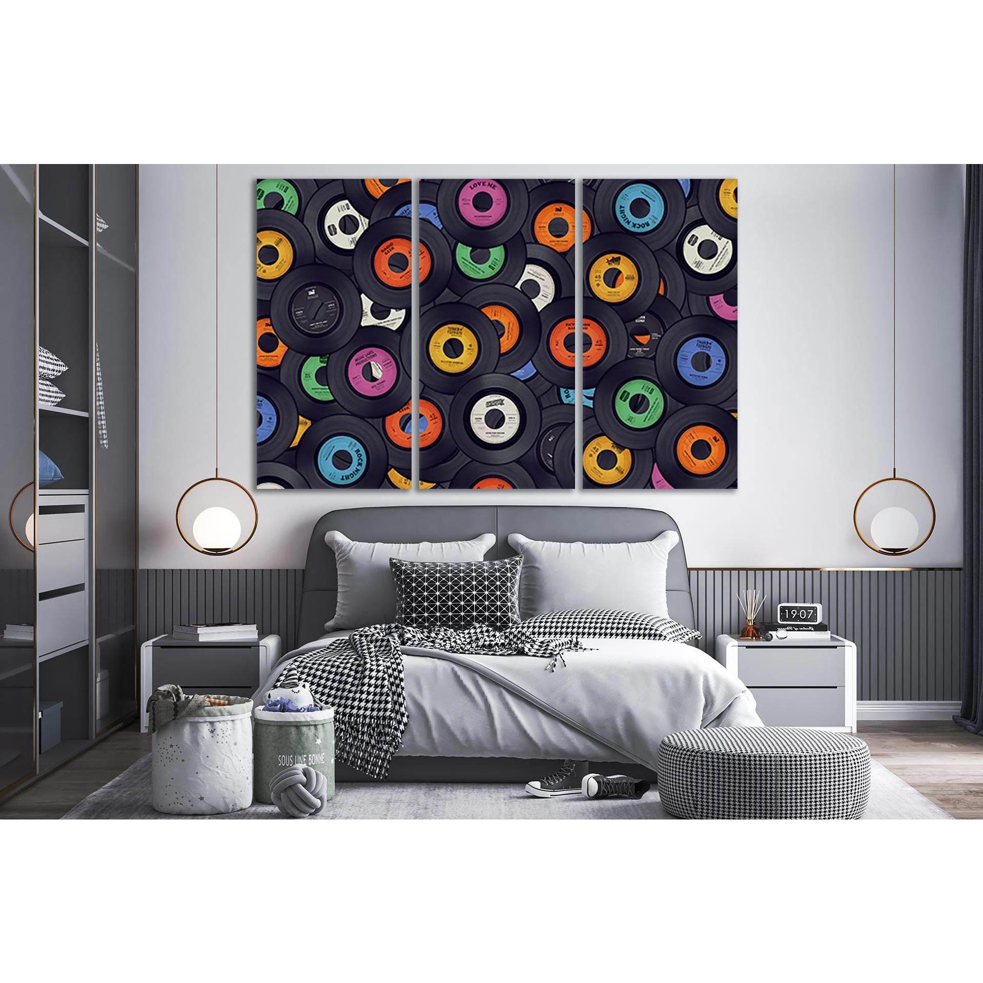 Vinyl Records Pop Art №SL549 Ready to Hang Canvas PrintCanvas art arrives ready to hang, with hanging accessories included and no additional framing required. Every canvas print is hand-crafted, made on-demand at our workshop and expertly stretched around