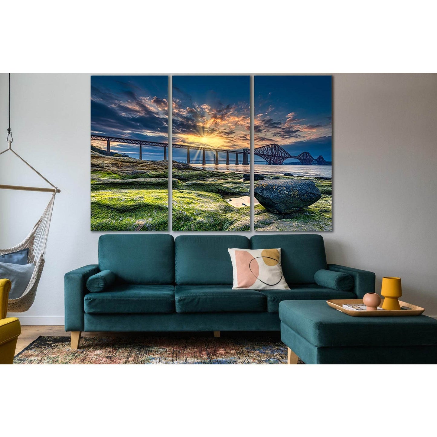 Scotland Forth Bridge At Sunrise №SL1097 Ready to Hang Canvas PrintCanvas art arrives ready to hang, with hanging accessories included and no additional framing required. Every canvas print is hand-crafted, made on-demand at our workshop and expertly stre