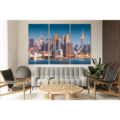 Midtown Manhattan Skyline №SL380 Ready to Hang Canvas PrintCanvas art arrives ready to hang, with hanging accessories included and no additional framing required. Every canvas print is hand-crafted, made on-demand at our workshop and expertly stretched ar