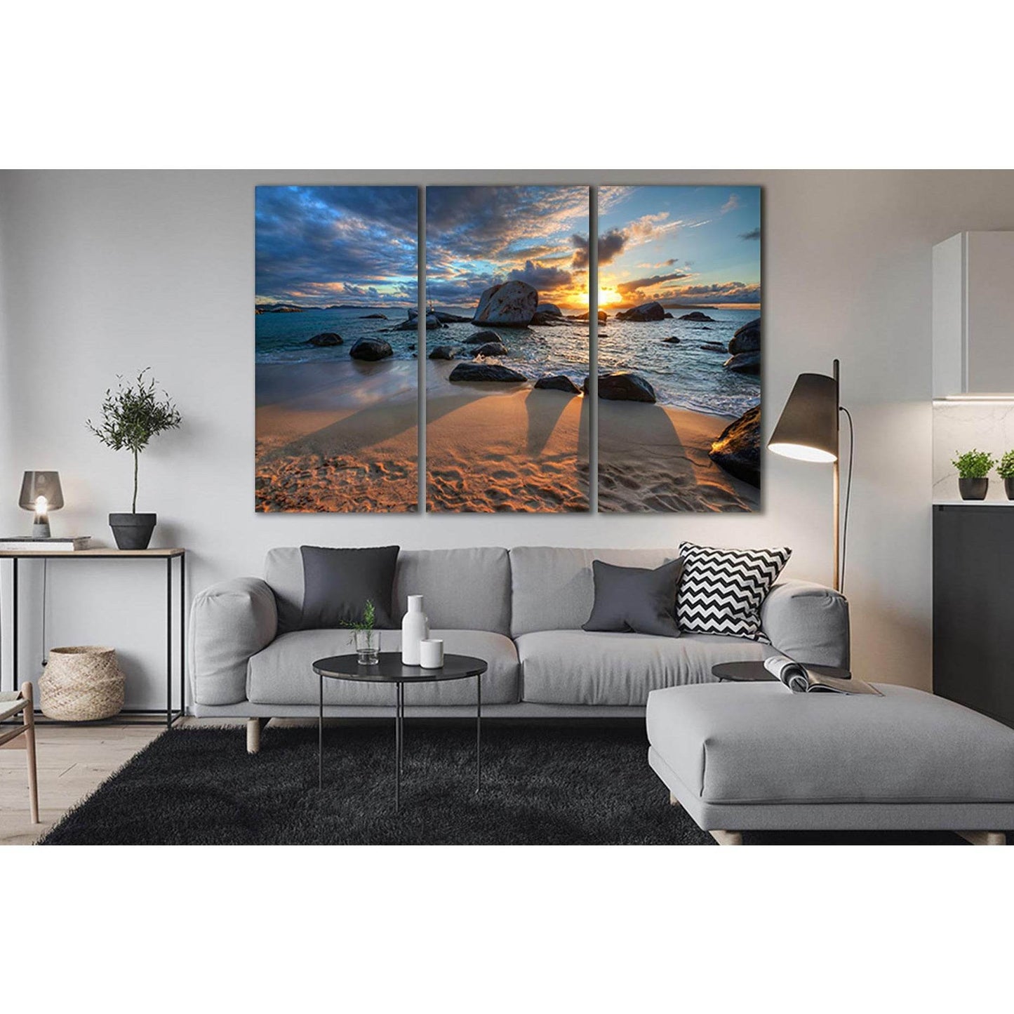 Beautiful Seascape At Sunset №SL250 Ready to Hang Canvas PrintCanvas art arrives ready to hang, with hanging accessories included and no additional framing required. Every canvas print is hand-crafted, made on-demand at our workshop and expertly stretched