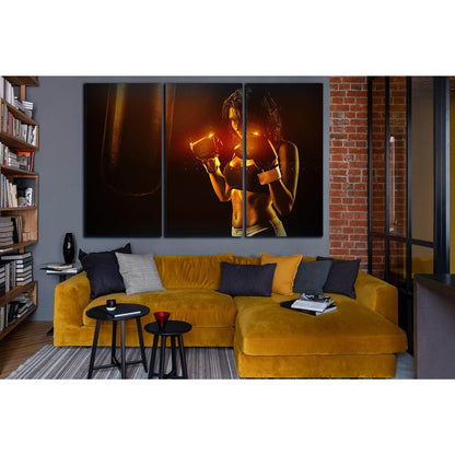 Beautiful Boxer Girl №SL903 Ready to Hang Canvas PrintCanvas art arrives ready to hang, with hanging accessories included and no additional framing required. Every canvas print is hand-crafted, made on-demand at our workshop and expertly stretched around