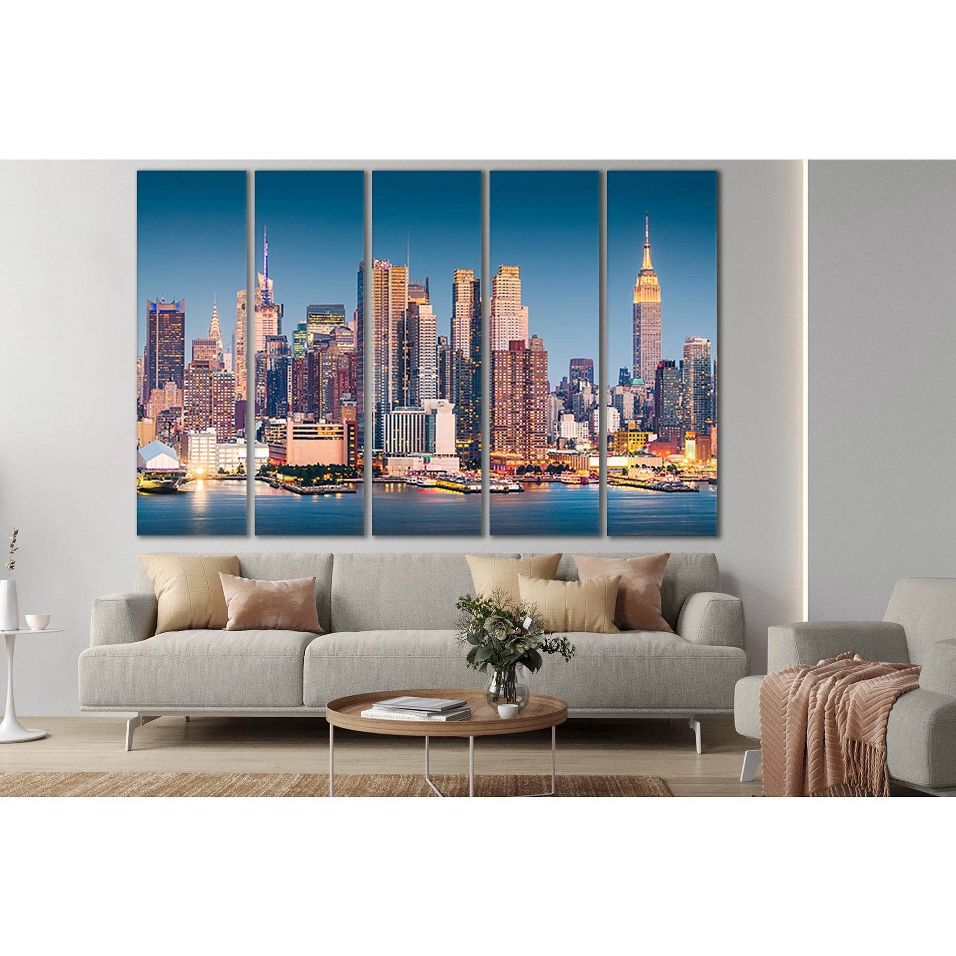 Midtown Manhattan Skyline №SL380 Ready to Hang Canvas PrintCanvas art arrives ready to hang, with hanging accessories included and no additional framing required. Every canvas print is hand-crafted, made on-demand at our workshop and expertly stretched ar