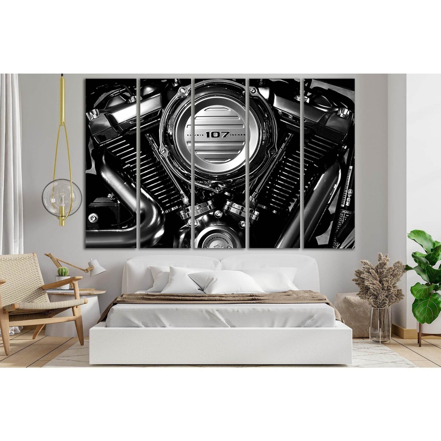 Harley Davidson Massive Engine №SL753 Ready to Hang Canvas PrintCanvas art arrives ready to hang, with hanging accessories included and no additional framing required. Every canvas print is hand-crafted, made on-demand at our workshop and expertly stretch