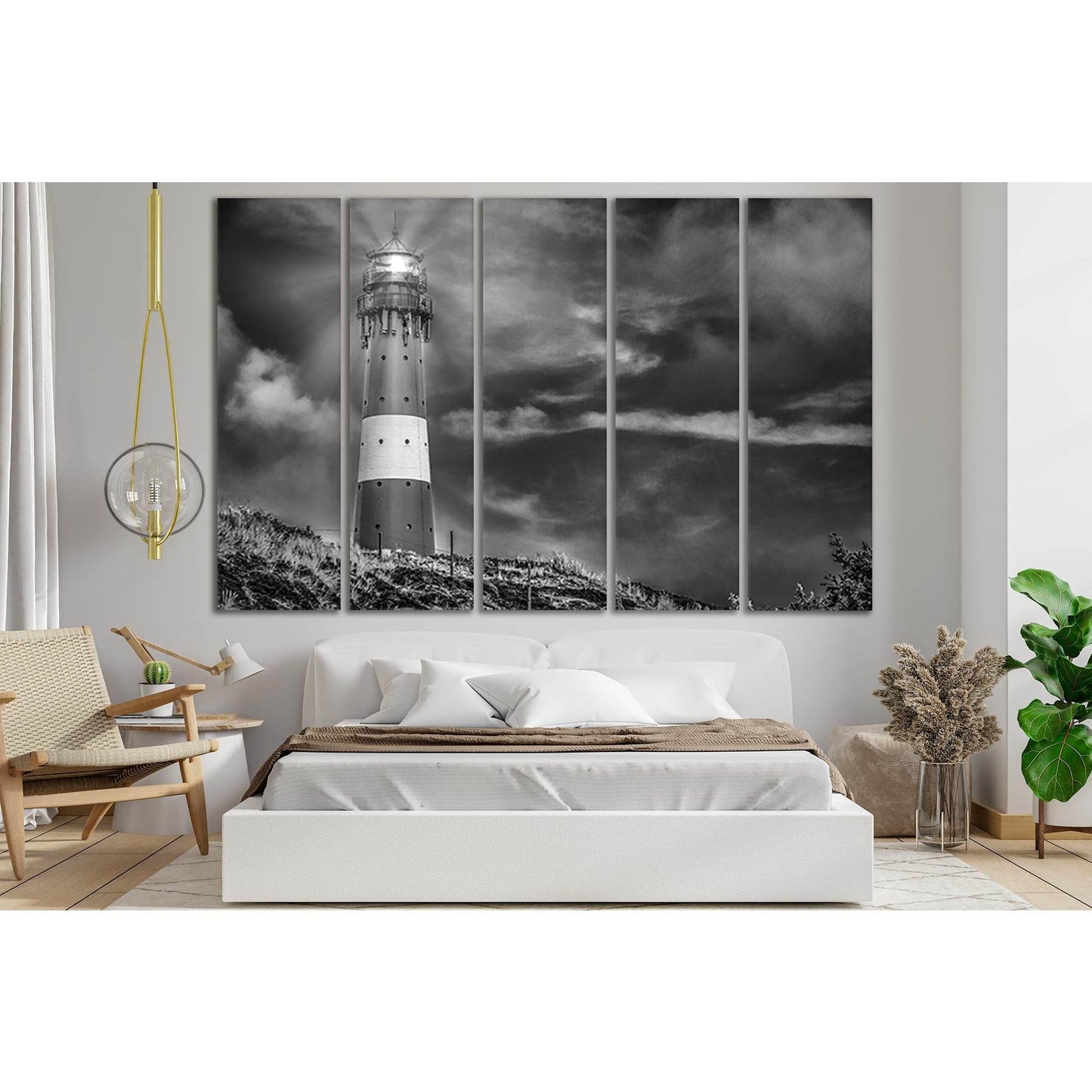 Shining Lighthouse Black And White №SL830 Ready to Hang Canvas PrintCanvas art arrives ready to hang, with hanging accessories included and no additional framing required. Every canvas print is hand-crafted, made on-demand at our workshop and expertly str