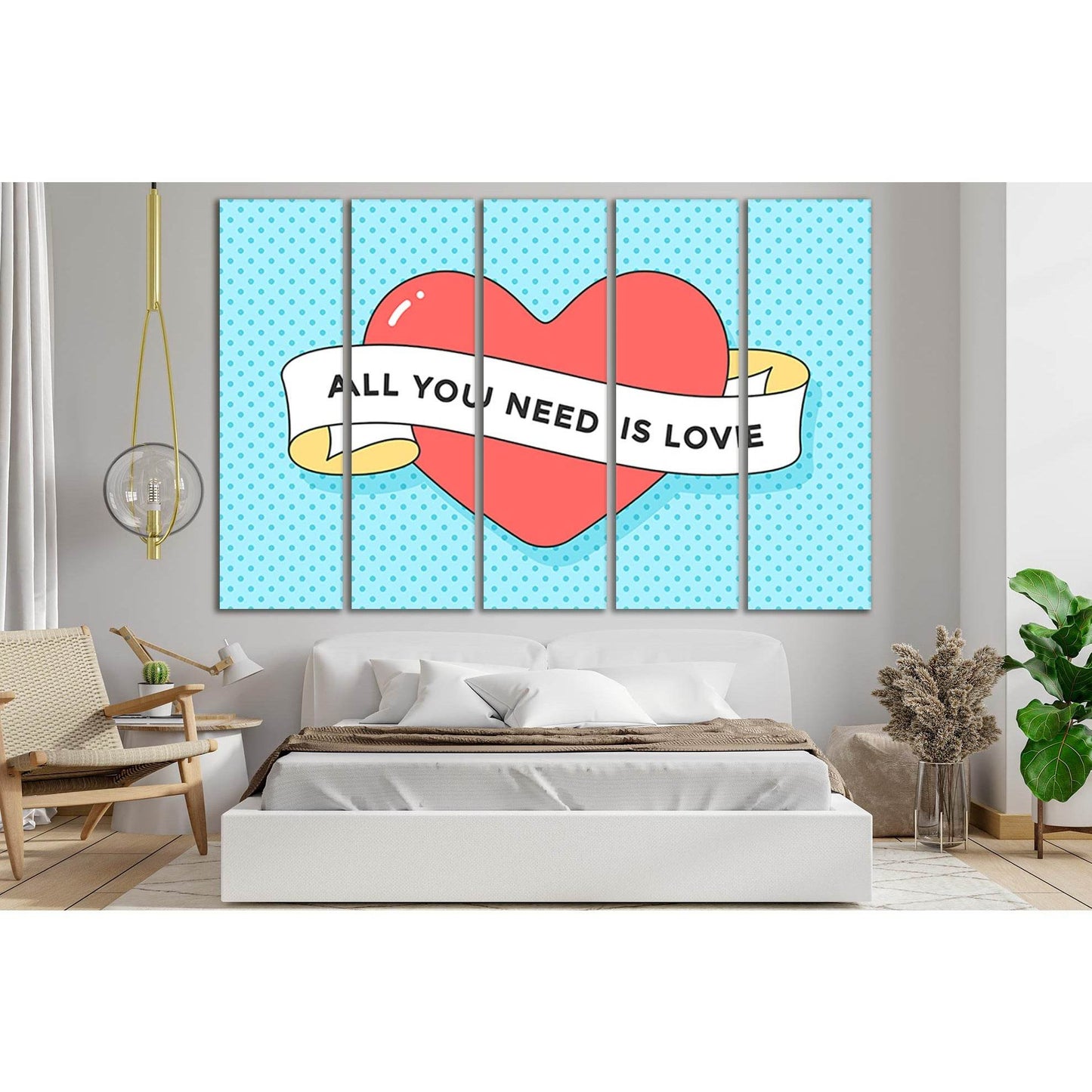 All You Need Is Love Pop Art №SL550 Ready to Hang Canvas PrintCanvas art arrives ready to hang, with hanging accessories included and no additional framing required. Every canvas print is hand-crafted, made on-demand at our workshop and expertly stretched