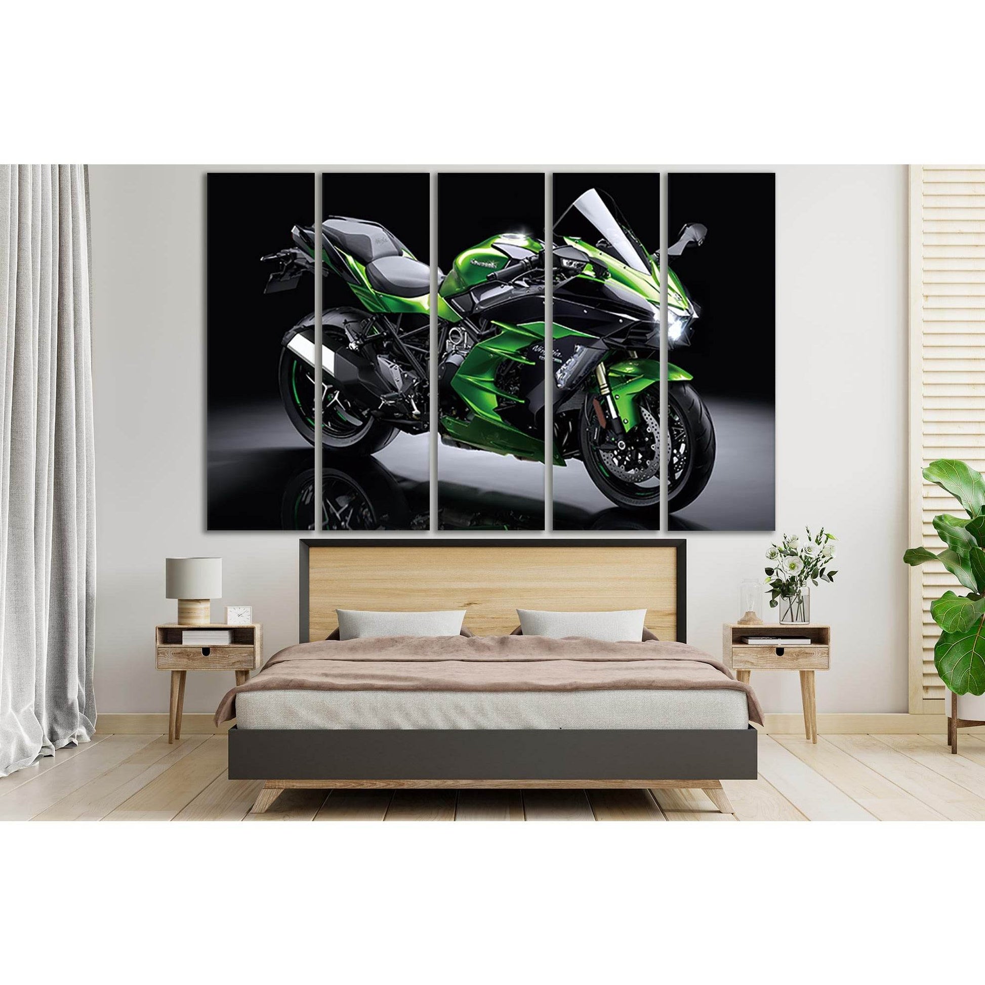 Kawasaki Sports Motorcycle №SL894 Ready to Hang Canvas PrintCanvas art arrives ready to hang, with hanging accessories included and no additional framing required. Every canvas print is hand-crafted, made on-demand at our workshop and expertly stretched a