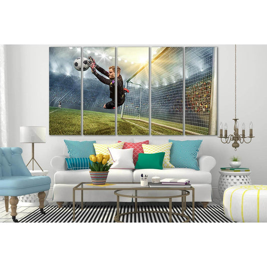 Goalkeeper Catching A Soccer Ball №SL926 Ready to Hang Canvas PrintCanvas art arrives ready to hang, with hanging accessories included and no additional framing required. Every canvas print is hand-crafted, made on-demand at our workshop and expertly stre