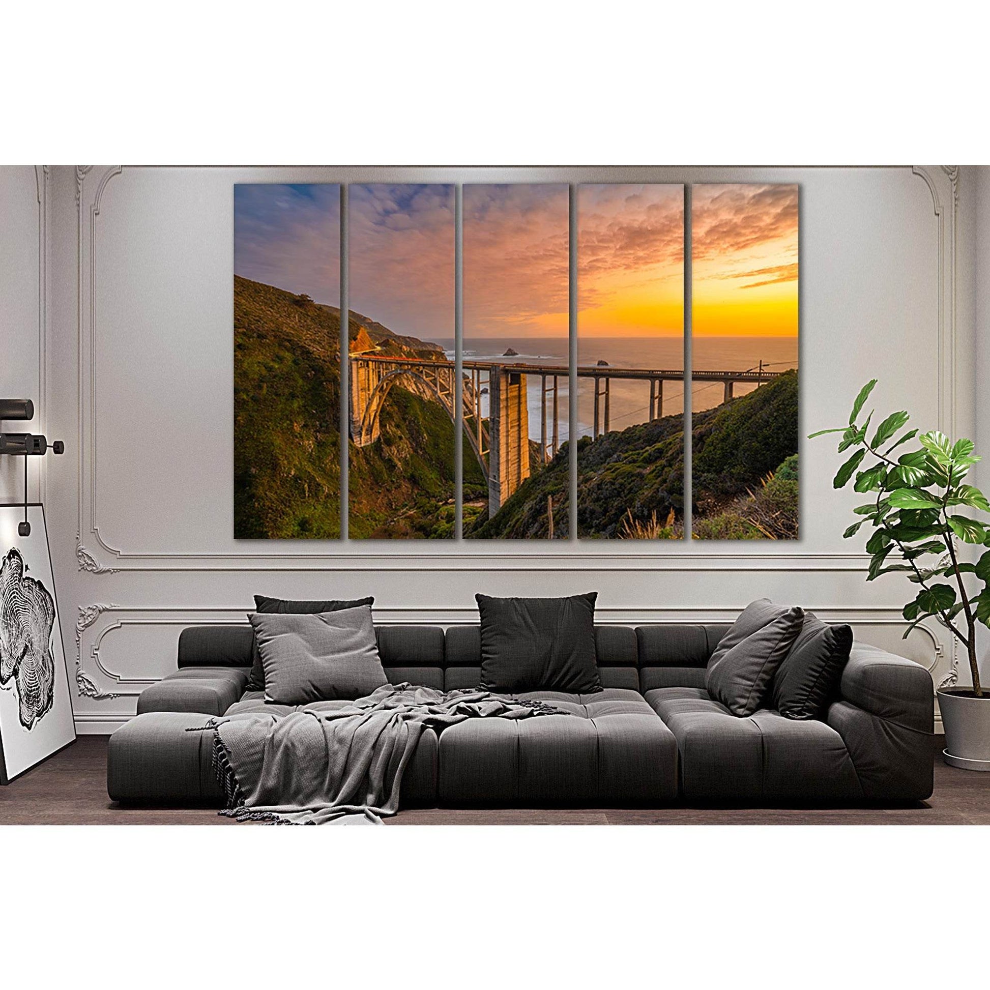 Bixby Creek Bridge At Sunset №SL214 Ready to Hang Canvas PrintCanvas art arrives ready to hang, with hanging accessories included and no additional framing required. Every canvas print is hand-crafted, made on-demand at our workshop and expertly stretched