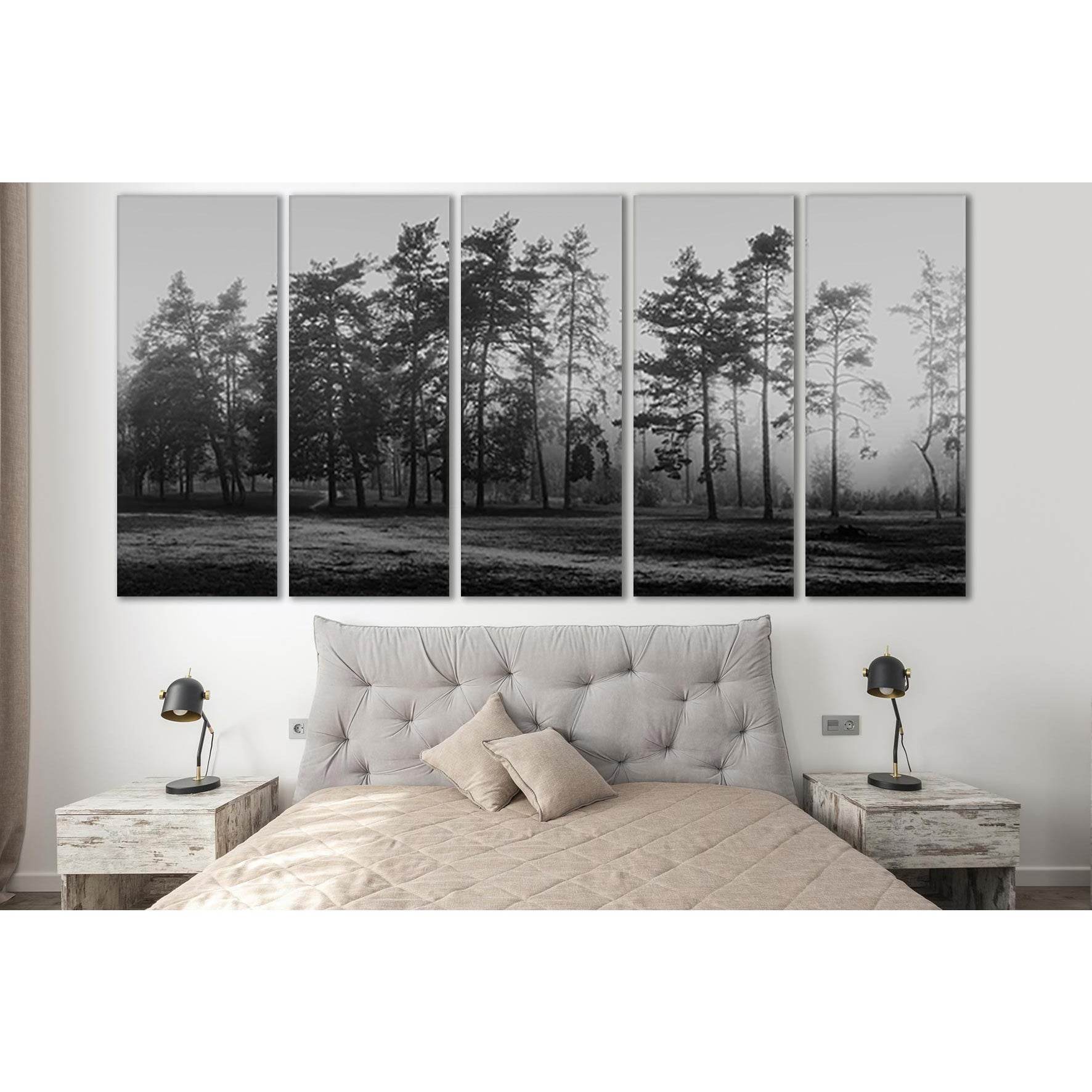 Silhouette Of The Forest Black And White №SL799 Ready to Hang Canvas PrintCanvas art arrives ready to hang, with hanging accessories included and no additional framing required. Every canvas print is hand-crafted, made on-demand at our workshop and expert