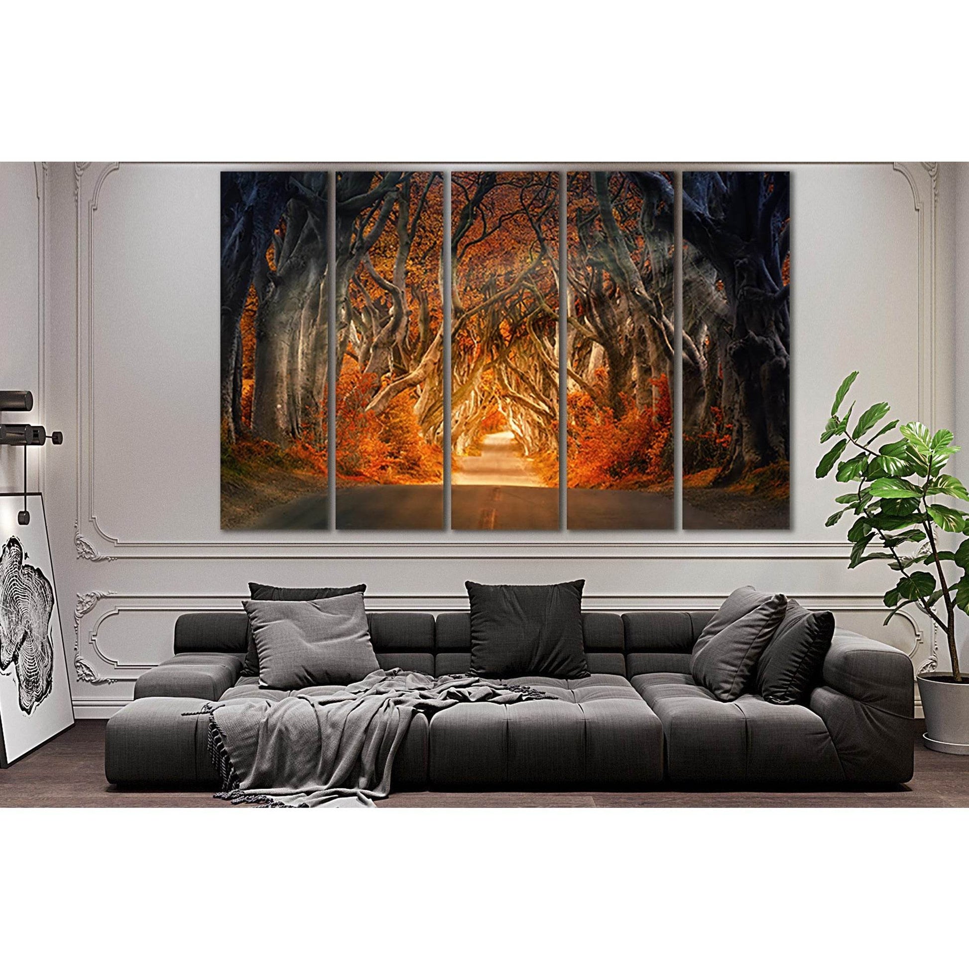 Road In Autumn Trees №SL644 Ready to Hang Canvas PrintCanvas art arrives ready to hang, with hanging accessories included and no additional framing required. Every canvas print is hand-crafted, made on-demand at our workshop and expertly stretched around