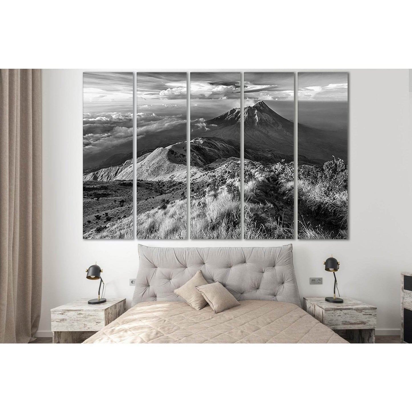 Landscape Mountain Volcano Black And White №SL842 Ready to Hang Canvas PrintCanvas art arrives ready to hang, with hanging accessories included and no additional framing required. Every canvas print is hand-crafted, made on-demand at our workshop and expe