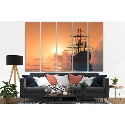 Ship On Ocean At Sunset №SL283 Ready to Hang Canvas PrintCanvas art arrives ready to hang, with hanging accessories included and no additional framing required. Every canvas print is hand-crafted, made on-demand at our workshop and expertly stretched arou