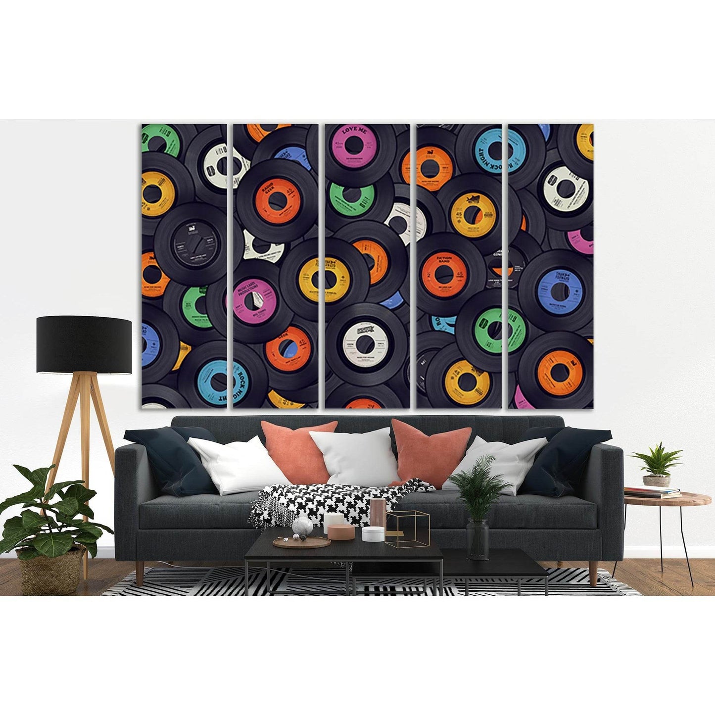 Vinyl Records Pop Art №SL549 Ready to Hang Canvas PrintCanvas art arrives ready to hang, with hanging accessories included and no additional framing required. Every canvas print is hand-crafted, made on-demand at our workshop and expertly stretched around