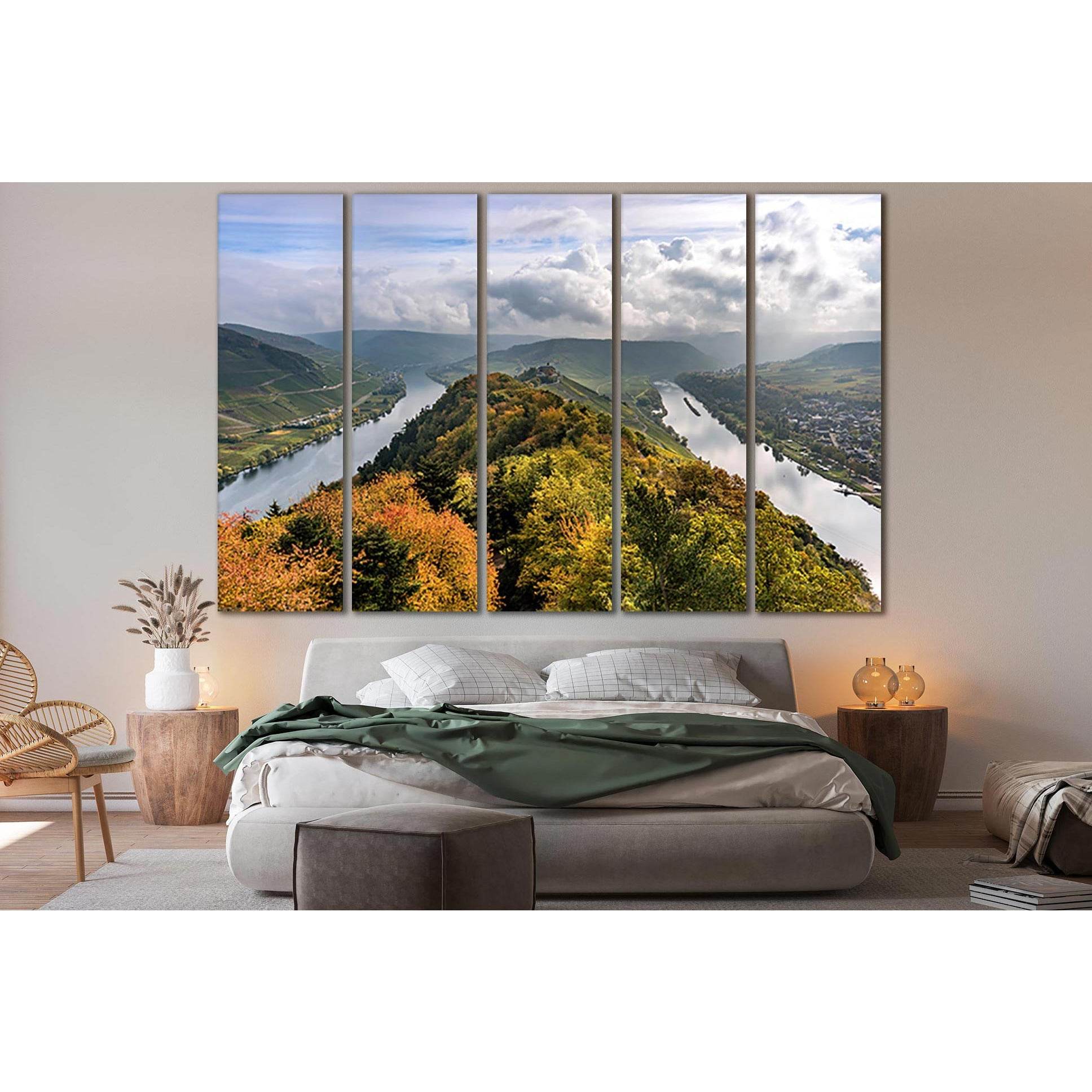 Germany Autumn River Moselle №SL634 Ready to Hang Canvas PrintCanvas art arrives ready to hang, with hanging accessories included and no additional framing required. Every canvas print is hand-crafted, made on-demand at our workshop and expertly stretched