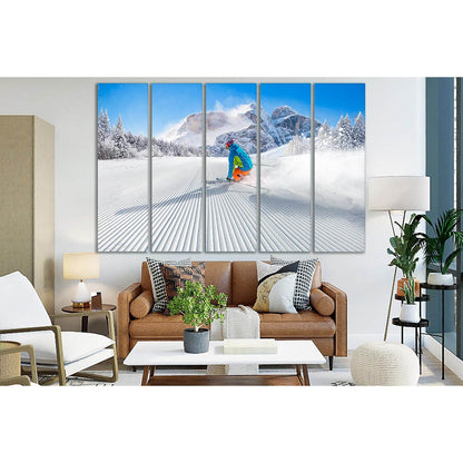 Skiing In The Mountains №SL920 Ready to Hang Canvas PrintCanvas art arrives ready to hang, with hanging accessories included and no additional framing required. Every canvas print is hand-crafted, made on-demand at our workshop and expertly stretched arou