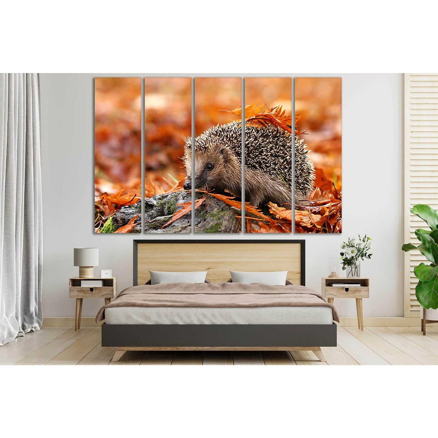 Hedgehog In Autumn Leaves №SL626 Ready to Hang Canvas PrintCanvas art arrives ready to hang, with hanging accessories included and no additional framing required. Every canvas print is hand-crafted, made on-demand at our workshop and expertly stretched ar