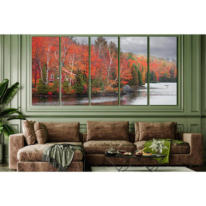 Colorful Autumn Trees By The Lake №SL659 Ready to Hang Canvas PrintCanvas art arrives ready to hang, with hanging accessories included and no additional framing required. Every canvas print is hand-crafted, made on-demand at our workshop and expertly stre