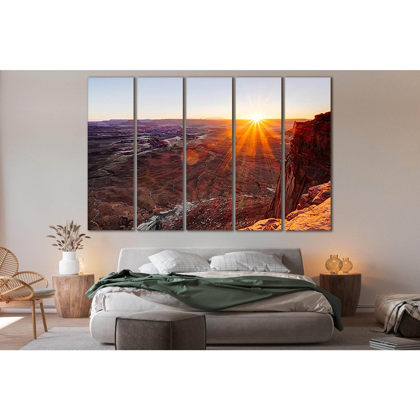 Fiery Sunset In The Desert №SL274 Ready to Hang Canvas PrintCanvas art arrives ready to hang, with hanging accessories included and no additional framing required. Every canvas print is hand-crafted, made on-demand at our workshop and expertly stretched a