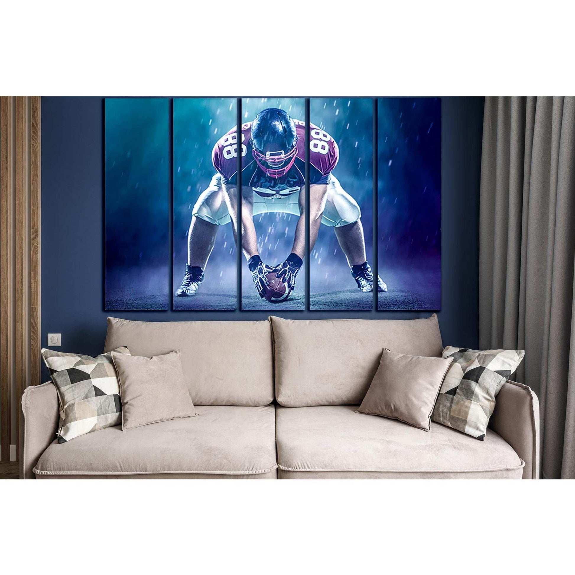 American Football Game Moment №SL916 Ready to Hang Canvas PrintCanvas art arrives ready to hang, with hanging accessories included and no additional framing required. Every canvas print is hand-crafted, made on-demand at our workshop and expertly stretche