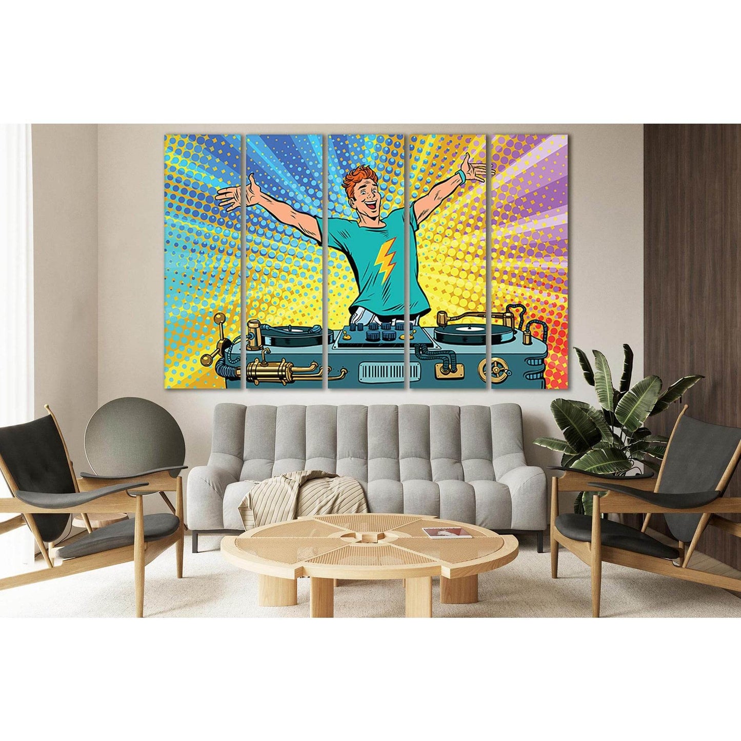 Dj On Club Party Pop Art №SL553 Ready to Hang Canvas PrintCanvas art arrives ready to hang, with hanging accessories included and no additional framing required. Every canvas print is hand-crafted, made on-demand at our workshop and expertly stretched aro