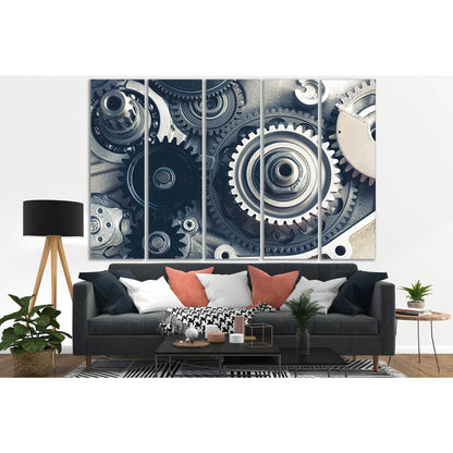 Gears Of The Engine №SL761 Ready to Hang Canvas PrintCanvas art arrives ready to hang, with hanging accessories included and no additional framing required. Every canvas print is hand-crafted, made on-demand at our workshop and expertly stretched around 1