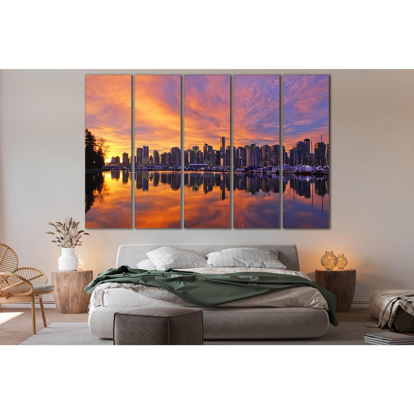 City Reflection In The River Sunset №SL268 Ready to Hang Canvas PrintCanvas art arrives ready to hang, with hanging accessories included and no additional framing required. Every canvas print is hand-crafted, made on-demand at our workshop and expertly st