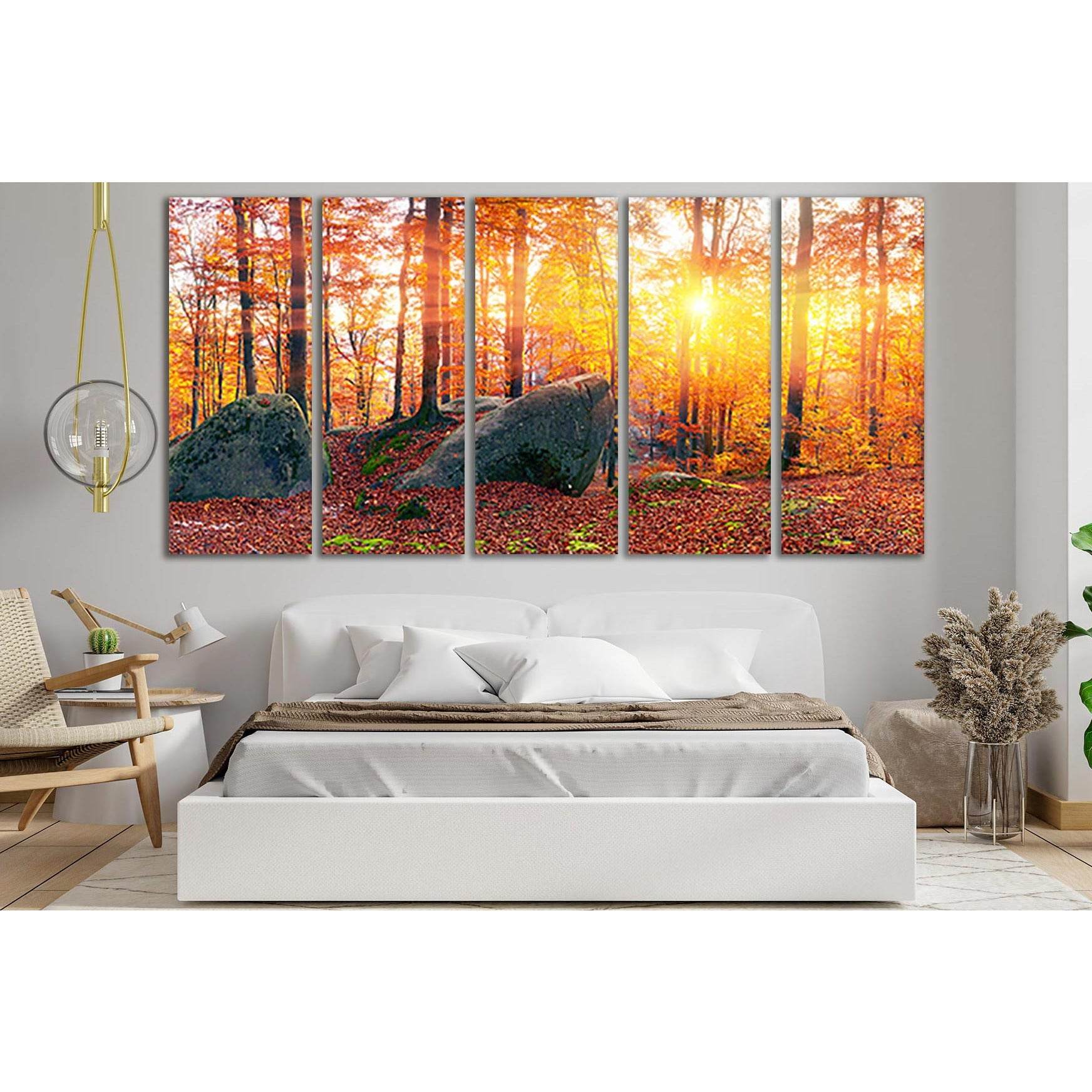 Stones In Forest Sunset №SL282 Ready to Hang Canvas PrintCanvas art arrives ready to hang, with hanging accessories included and no additional framing required. Every canvas print is hand-crafted, made on-demand at our workshop and expertly stretched arou