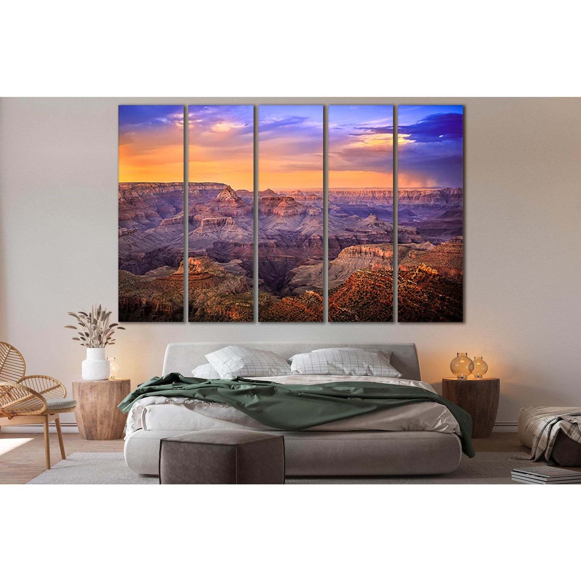 Landscape Grand Canyon At Sunset №SL230 Ready to Hang Canvas PrintCanvas art arrives ready to hang, with hanging accessories included and no additional framing required. Every canvas print is hand-crafted, made on-demand at our workshop and expertly stret