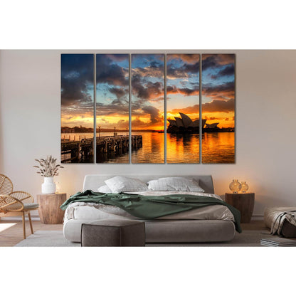 Evening Sydney Sunset №SL259 Ready to Hang Canvas PrintCanvas art arrives ready to hang, with hanging accessories included and no additional framing required. Every canvas print is hand-crafted, made on-demand at our workshop and expertly stretched around