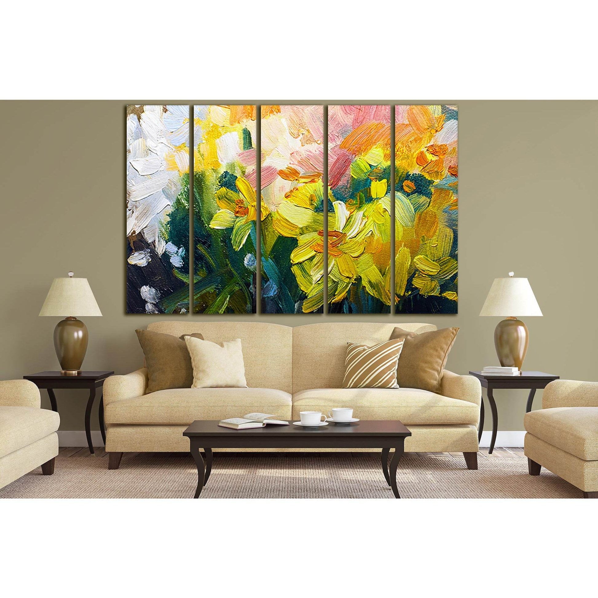 Texture Oil Painting Flowers №SL605 Ready to Hang Canvas PrintCanvas art arrives ready to hang, with hanging accessories included and no additional framing required. Every canvas print is hand-crafted, made on-demand at our workshop and expertly stretched