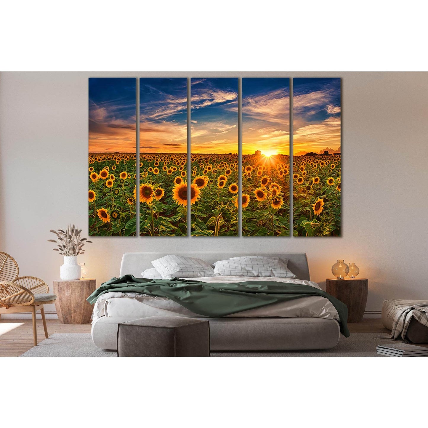 Sunflowers And Beautiful Sunset №SL221 Ready to Hang Canvas PrintCanvas art arrives ready to hang, with hanging accessories included and no additional framing required. Every canvas print is hand-crafted, made on-demand at our workshop and expertly stretc