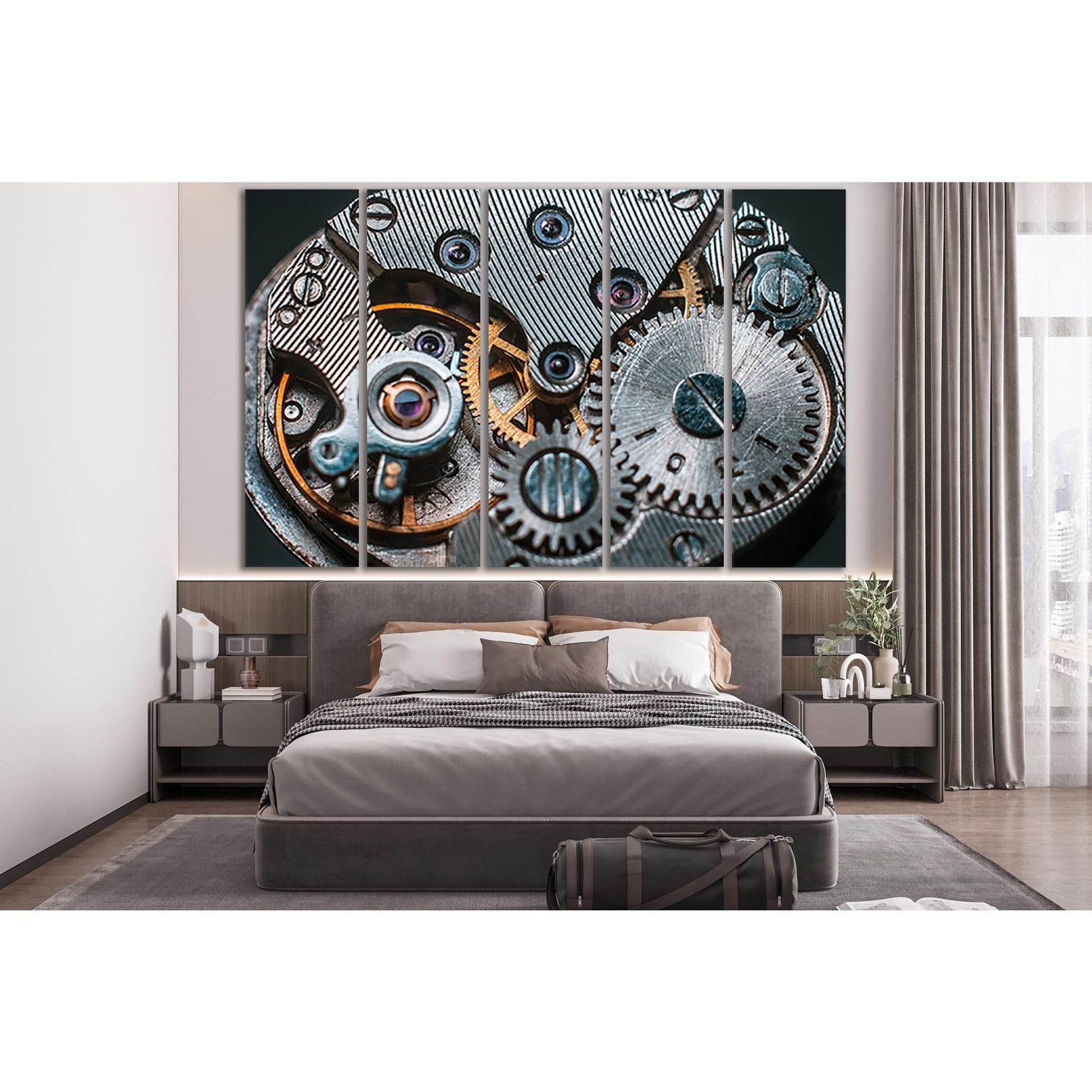 Clock Mechanism Close Up №SL792 Ready to Hang Canvas PrintCanvas art arrives ready to hang, with hanging accessories included and no additional framing required. Every canvas print is hand-crafted, made on-demand at our workshop and expertly stretched aro