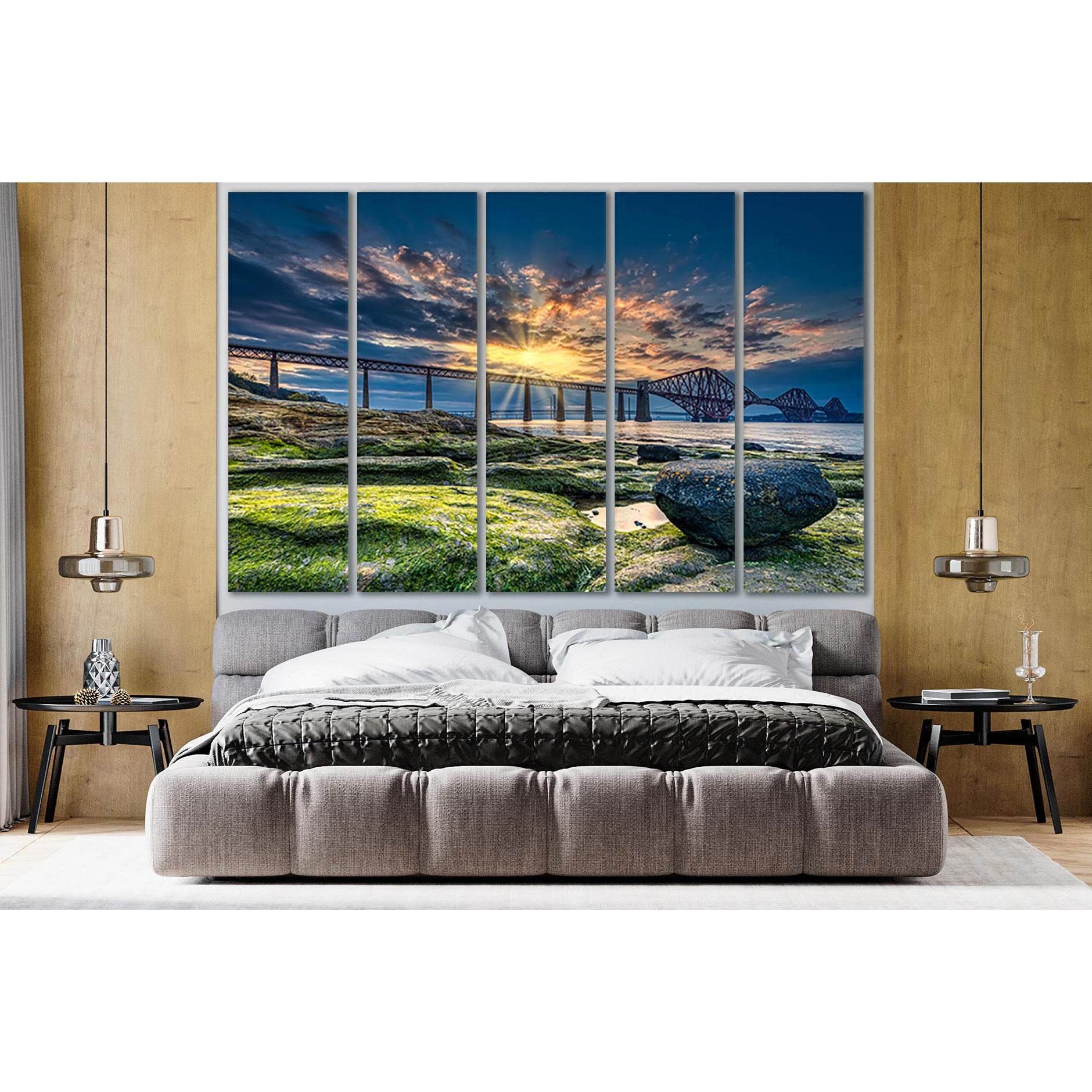 Scotland Forth Bridge At Sunrise №SL1097 Ready to Hang Canvas PrintCanvas art arrives ready to hang, with hanging accessories included and no additional framing required. Every canvas print is hand-crafted, made on-demand at our workshop and expertly stre