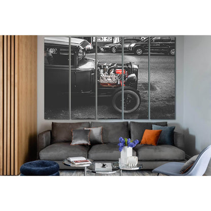 Retro Car Black End White №SL864 Ready to Hang Canvas PrintCanvas art arrives ready to hang, with hanging accessories included and no additional framing required. Every canvas print is hand-crafted, made on-demand at our workshop and expertly stretched ar