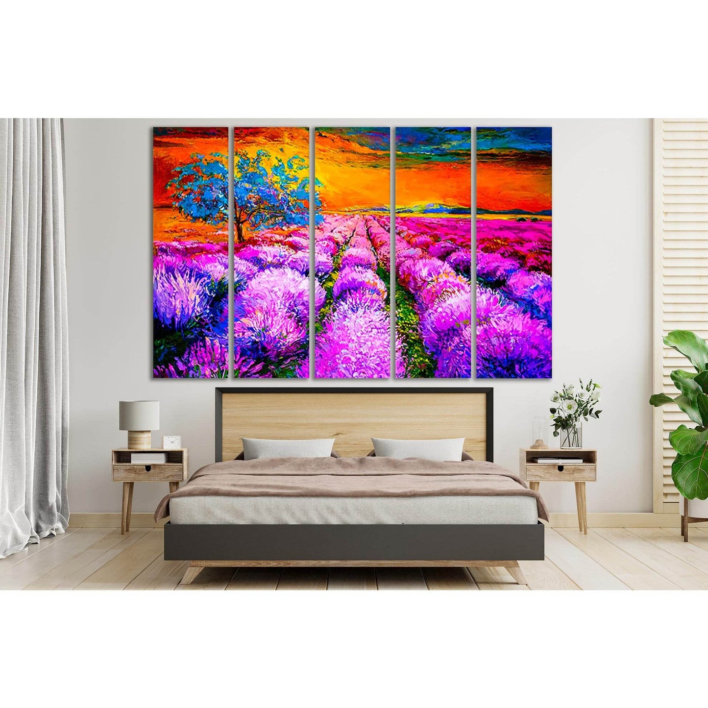 Sunset Over Lavender Field №SL613 Ready to Hang Canvas PrintCanvas art arrives ready to hang, with hanging accessories included and no additional framing required. Every canvas print is hand-crafted, made on-demand at our workshop and expertly stretched a