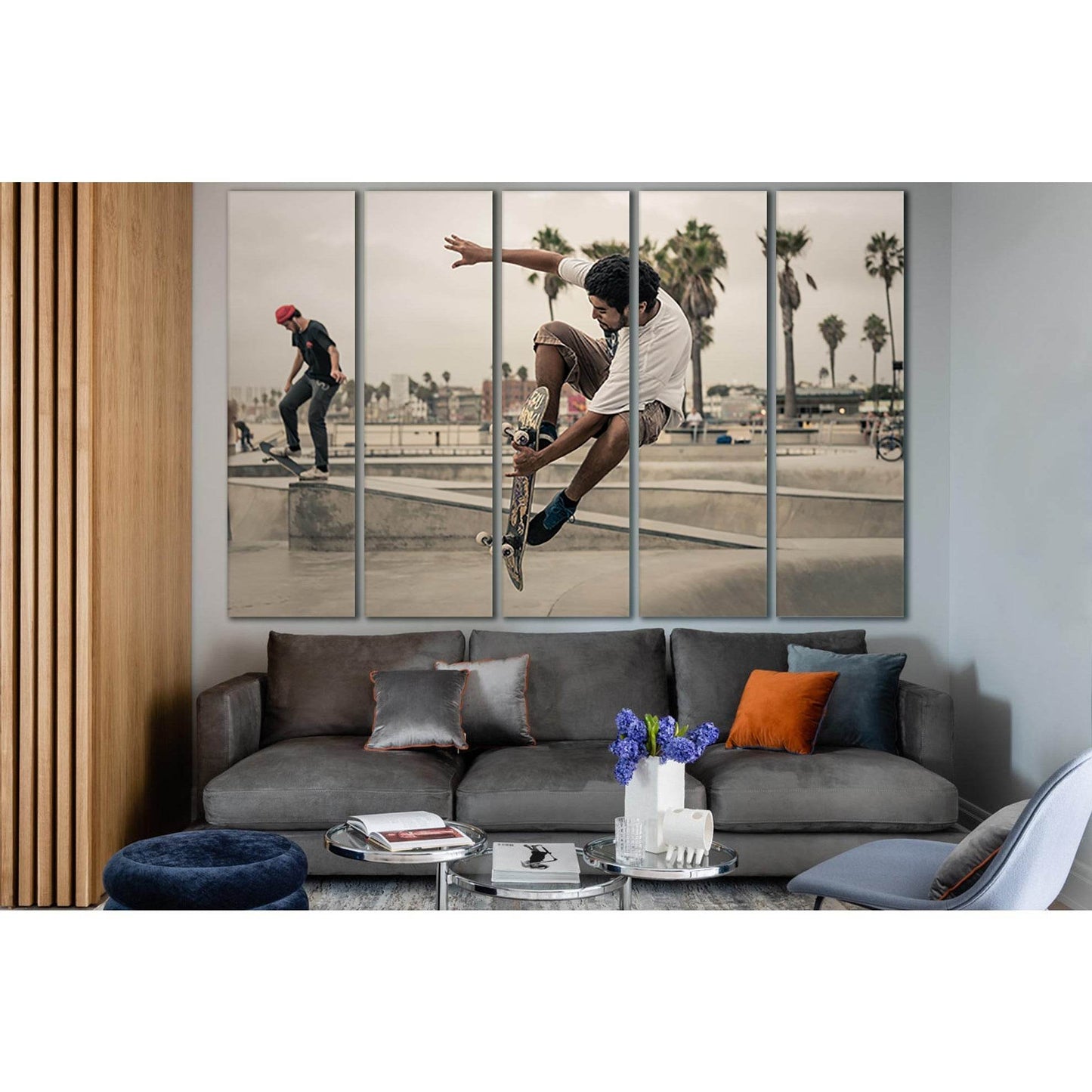 Skateboard Jump Men №SL901 Ready to Hang Canvas PrintCanvas art arrives ready to hang, with hanging accessories included and no additional framing required. Every canvas print is hand-crafted, made on-demand at our workshop and expertly stretched around 1