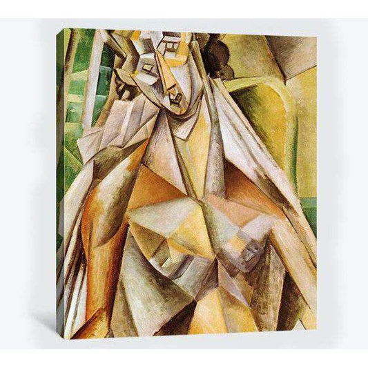 Pablo Picasso, Nude in an armchair (Seated Woman) - Canvas printCanvas art arrives ready to hang, with hanging accessories included and no additional framing required. Every canvas print is hand-crafted, made on-demand at our workshop and expertly stretch