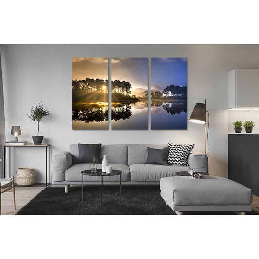 Dawn hides in the branches №D1759 Ready to Hang Canvas PrintCanvas art arrives ready to hang, with hanging accessories included and no additional framing required. Every canvas print is hand-crafted, made on-demand at our workshop and expertly stretched a