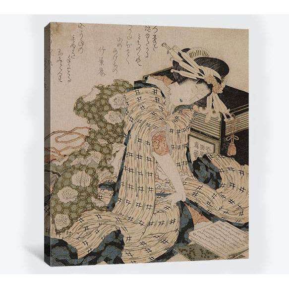 Katsushika Hokusai, Courtesan asleep - Canvas printCanvas art arrives ready to hang, with hanging accessories included and no additional framing required. Every canvas print is hand-crafted, made on-demand at our workshop and expertly stretched around 100