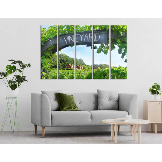 Entrance To A Vineyard On A Sunny Day №04216 Ready to Hang Canvas PrintCanvas art arrives ready to hang, with hanging accessories included and no additional framing required. Every canvas print is hand-crafted, made on-demand at our workshop and expertly