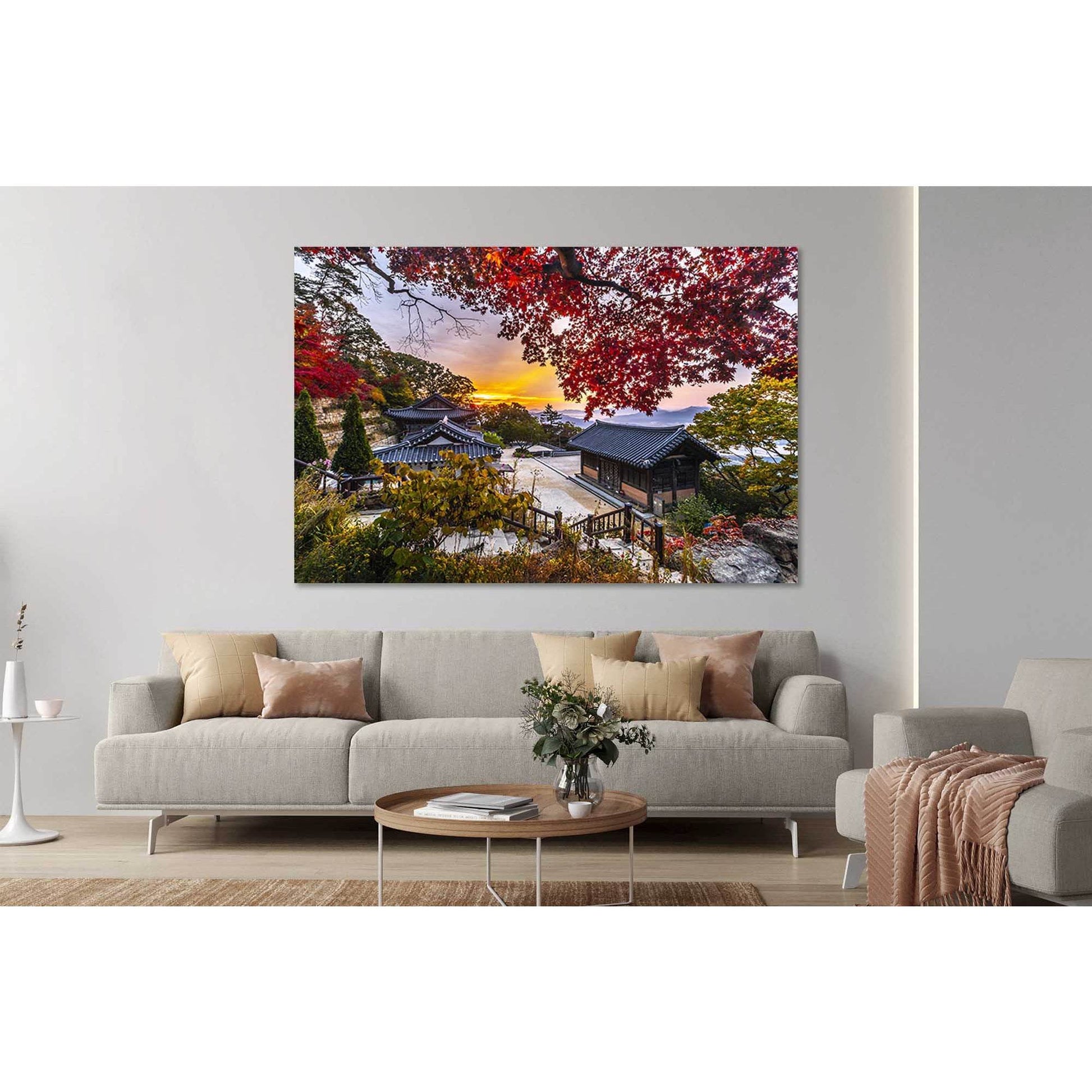 Hanok at sunset №D1234 Ready to Hang Canvas PrintCanvas art arrives ready to hang, with hanging accessories included and no additional framing required. Every canvas print is hand-crafted, made on-demand at our workshop and expertly stretched around 100%