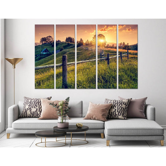 Magic Sunrise In Carpathian, Ukraine №04229 Ready to Hang Canvas PrintCanvas art arrives ready to hang, with hanging accessories included and no additional framing required. Every canvas print is hand-crafted, made on-demand at our workshop and expertly s