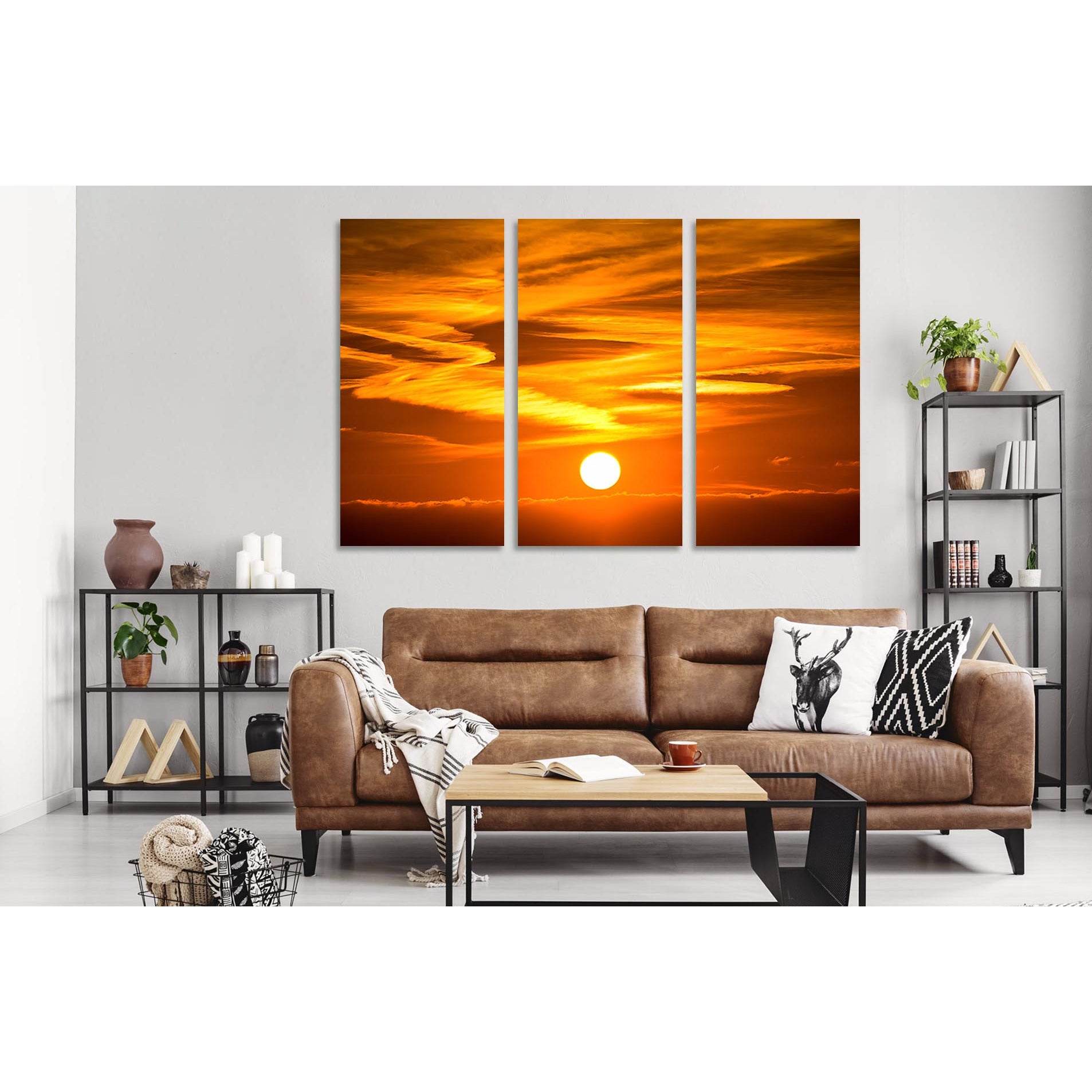 The sky at sunset №D1861 Ready to Hang Canvas PrintCanvas art arrives ready to hang, with hanging accessories included and no additional framing required. Every canvas print is hand-crafted, made on-demand at our workshop and expertly stretched around 100