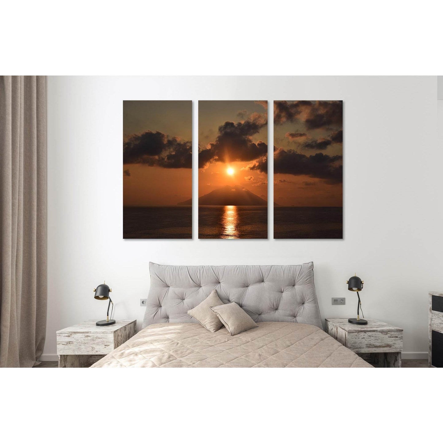 Sunset over the volcano №D1752 Ready to Hang Canvas PrintCanvas art arrives ready to hang, with hanging accessories included and no additional framing required. Every canvas print is hand-crafted, made on-demand at our workshop and expertly stretched arou