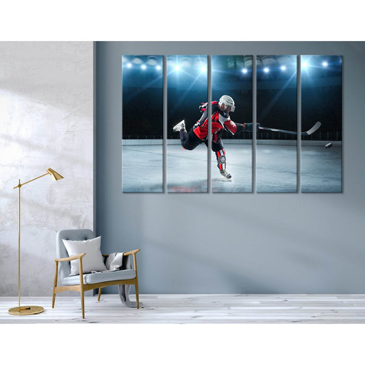 Ice Hockey Player On The Grand Ice Arena №04434 Ready to Hang Canvas PrintCanvas art arrives ready to hang, with hanging accessories included and no additional framing required. Every canvas print is hand-crafted, made on-demand at our workshop and expert