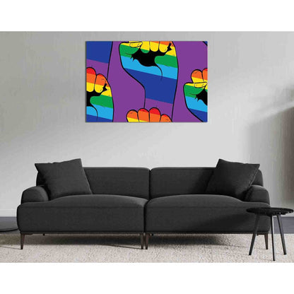 Fight for lgbt rights №2126 Ready to Hang Canvas PrintCanvas art arrives ready to hang, with hanging accessories included and no additional framing required. Every canvas print is hand-crafted, made on-demand at our workshop and expertly stretched around